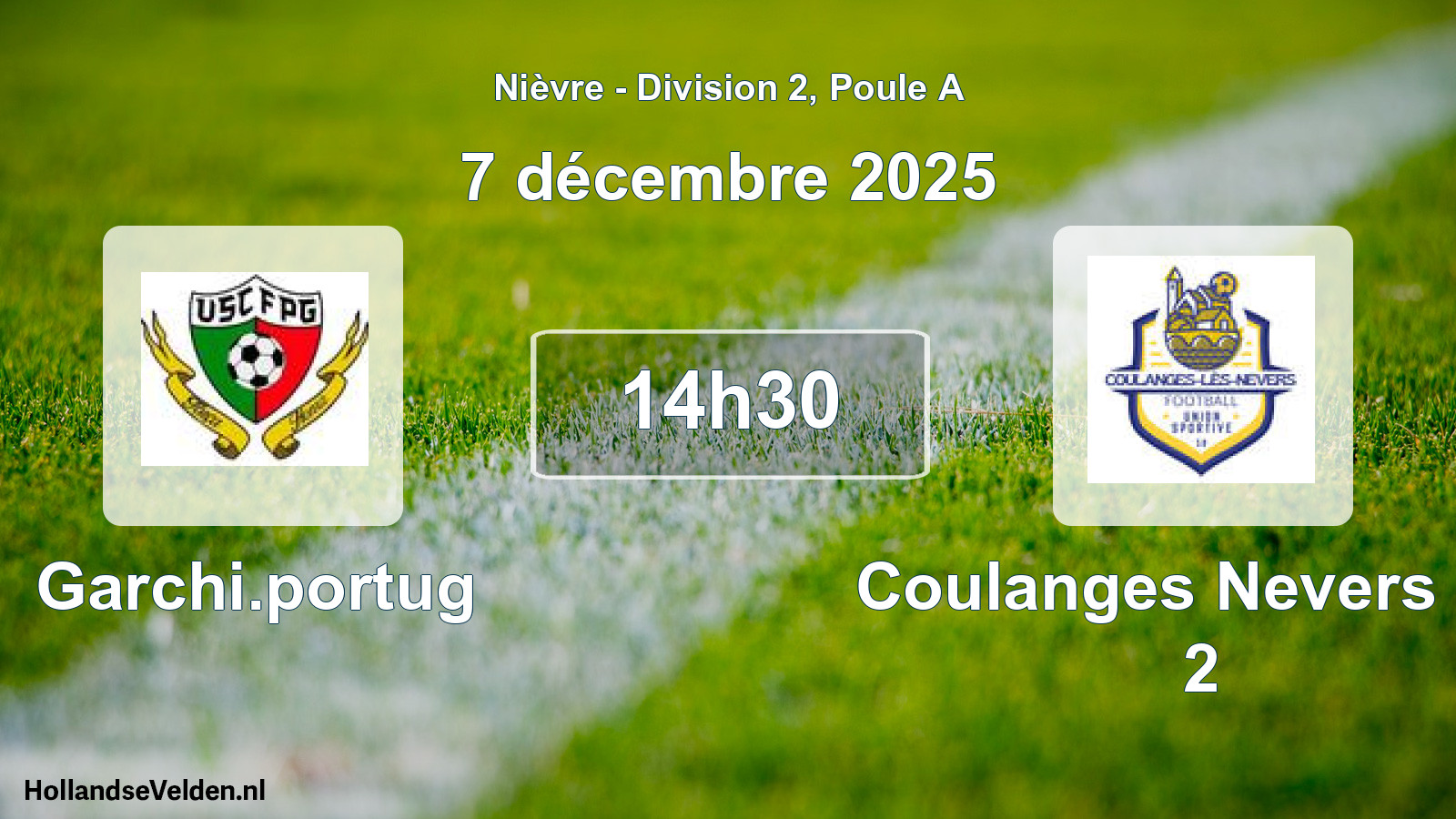 Scheduled Match: Garchi.portug - Coulanges Nevers US 2 (7 December 2025)
