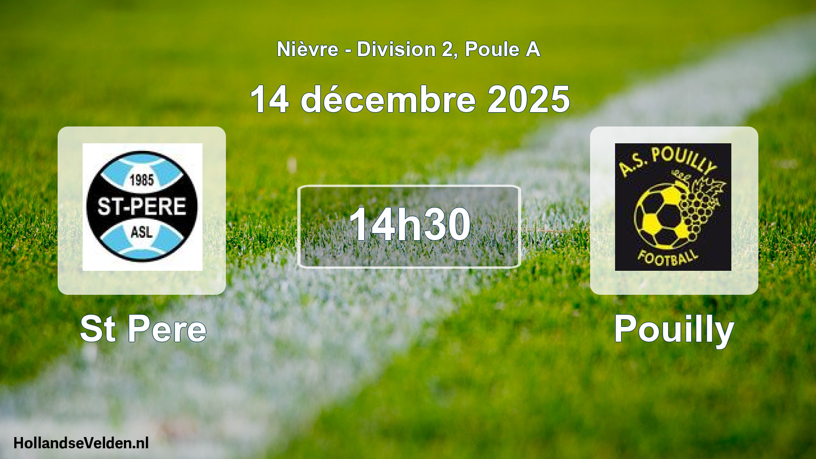 Geplande wedstrijd: St Pere - Pouilly (14 december 2025)