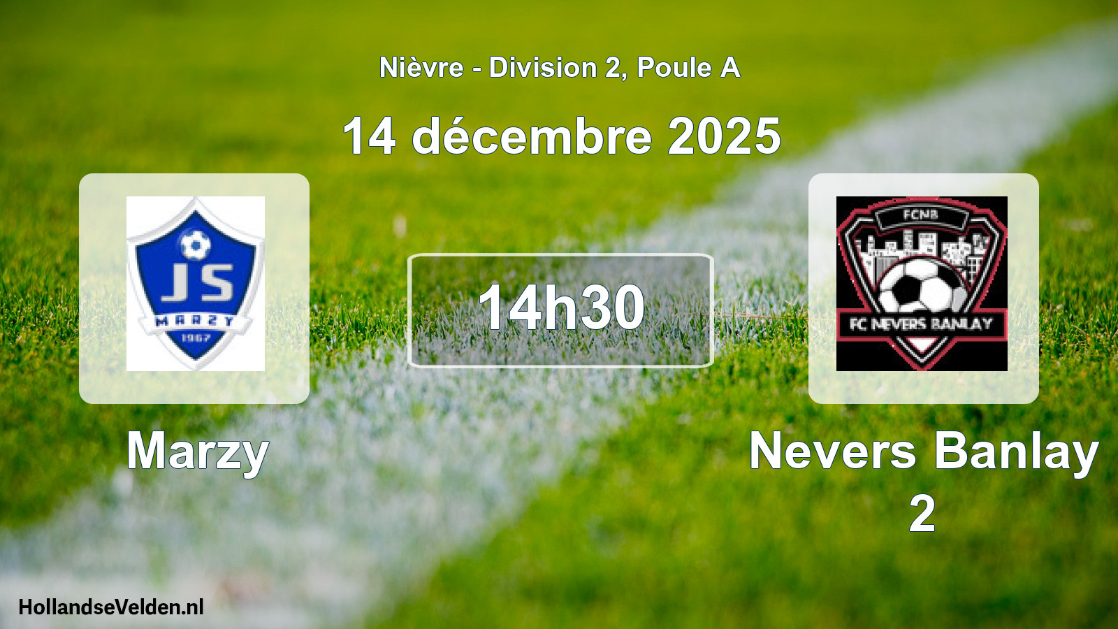 Geplande wedstrijd: Marzy - Nevers Banlay 2 (14 december 2025)