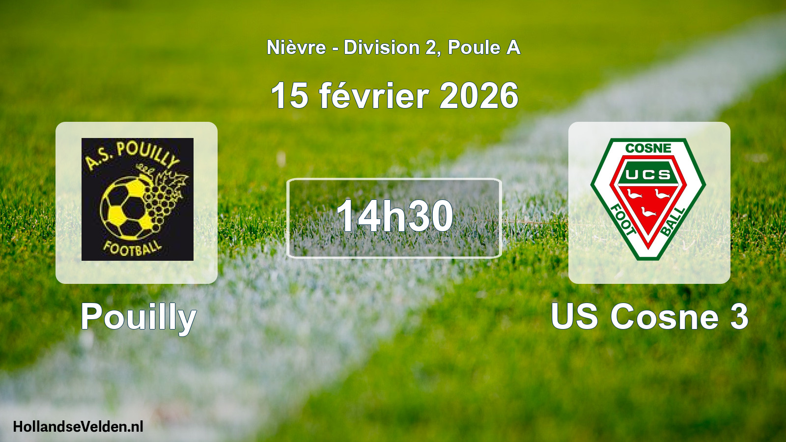Geplande wedstrijd: Pouilly - US Cosne 3 (15 februari 2026)