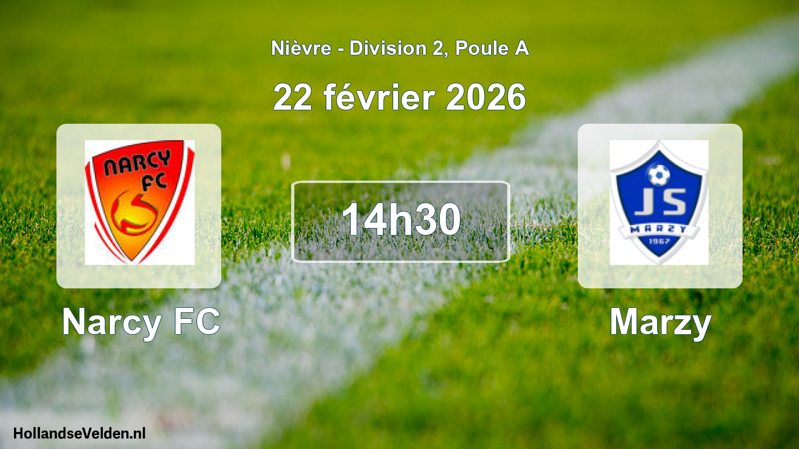 Scheduled Match: Narcy FC - Marzy (22 February 2026)