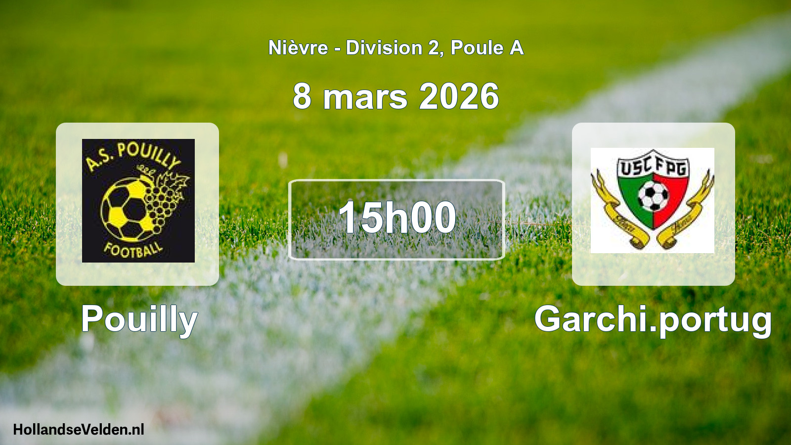 Scheduled Match: Pouilly - Garchi.portug (8 March 2026)