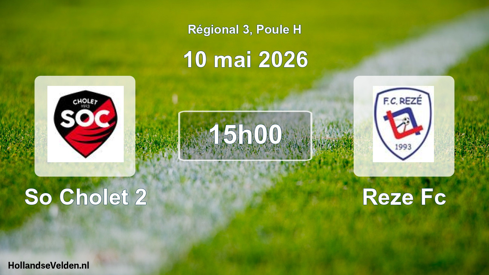 Geplande wedstrijd: So Cholet 2 - Reze Fc (10 mai 2026)