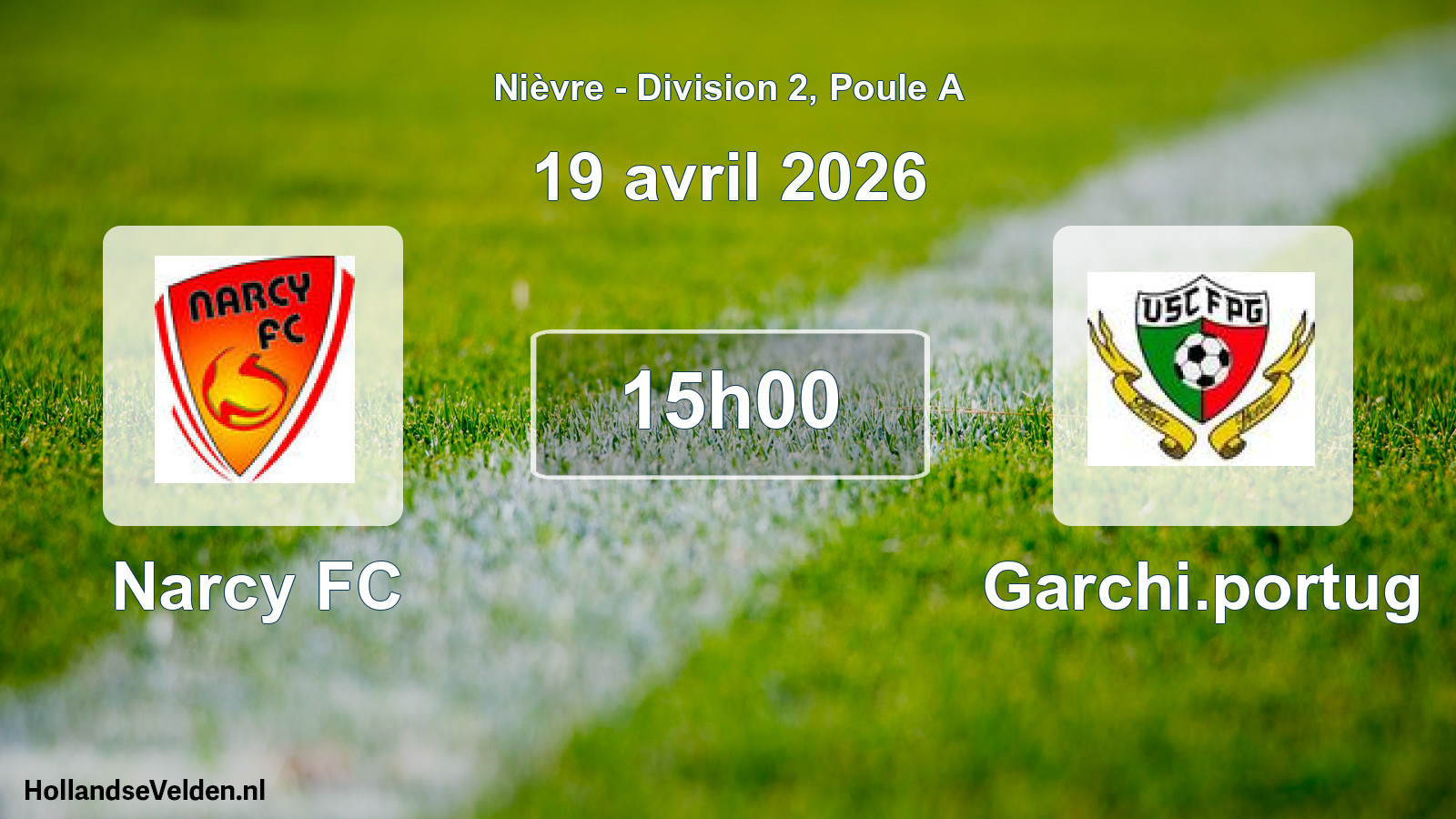 Scheduled Match: Narcy FC - Garchi.portug (19 April 2026)