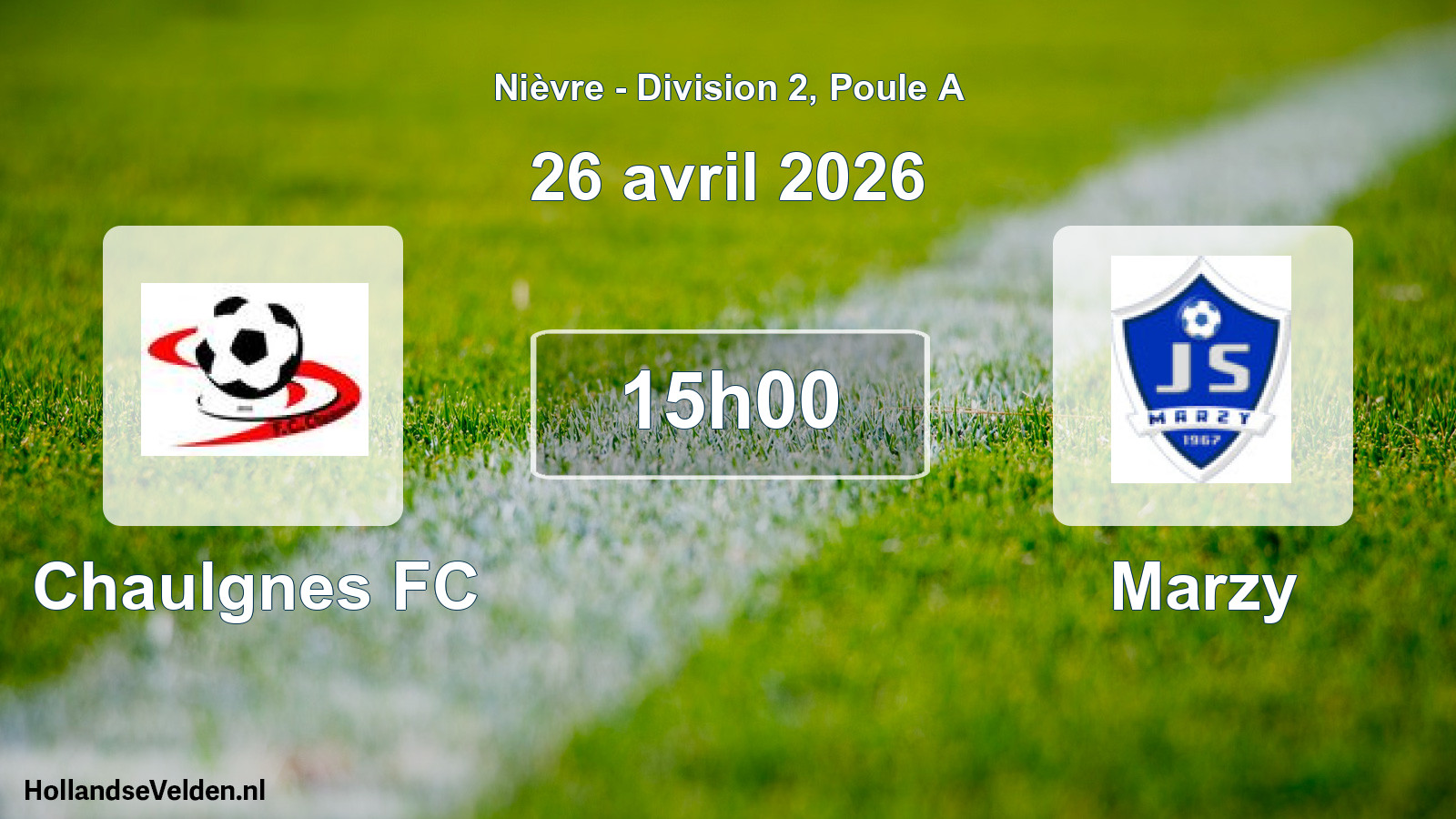 Scheduled Match: Chaulgnes FC - Marzy (26 April 2026)
