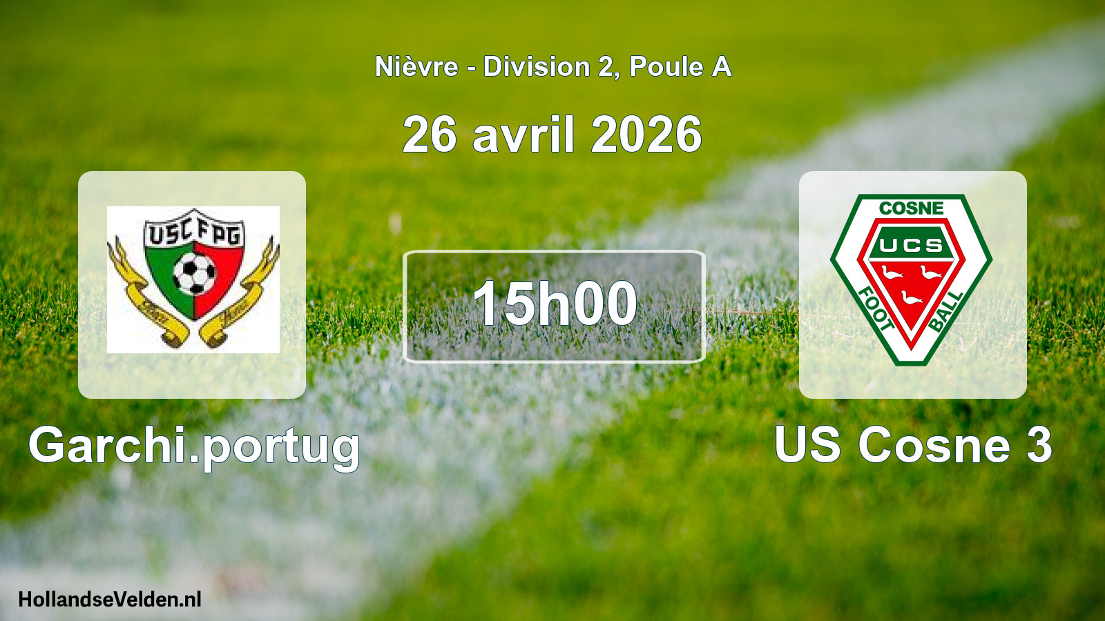 Scheduled Match: Garchi.portug - US Cosne 3 (26 April 2026)
