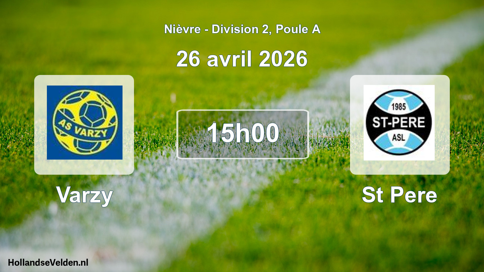 Scheduled Match: Varzy - St Pere (26 April 2026)