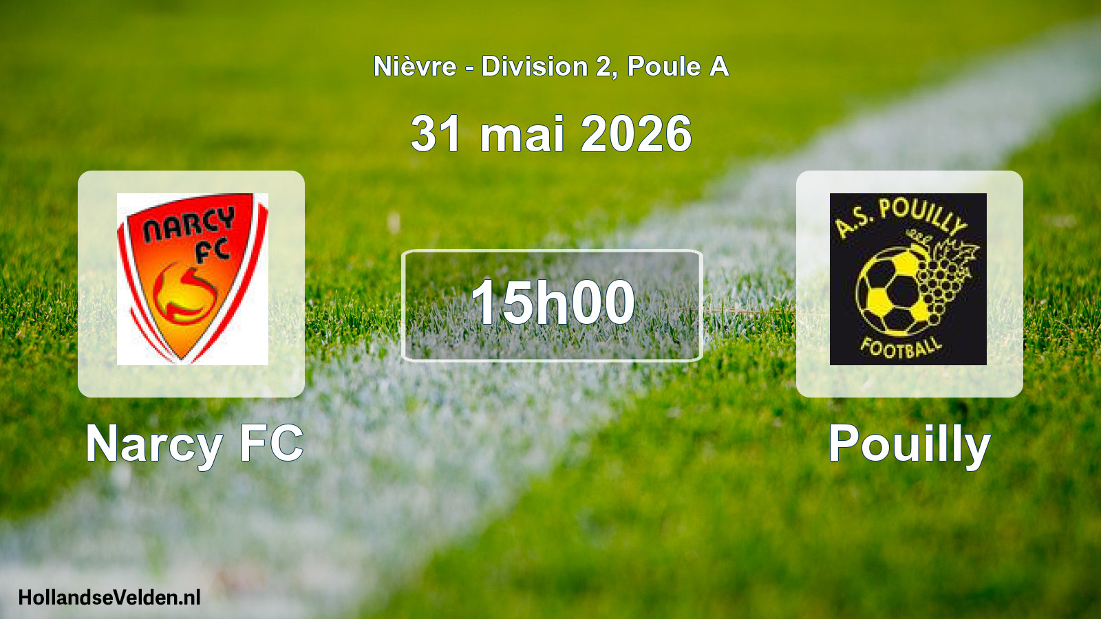 Scheduled Match: Narcy FC - Pouilly (31 May 2026)