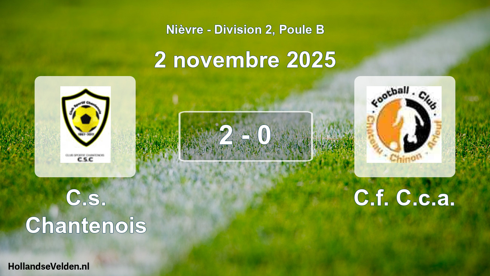 Total number of matches played: C.s. Chantenois - C.f. C.c.a. 2 - 0 (2 November 2025)
