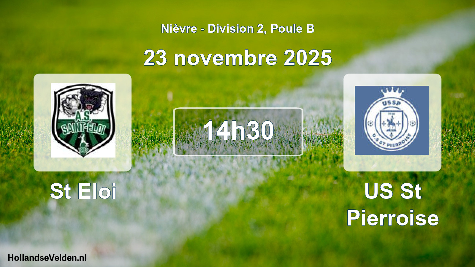 Match programmé: St Eloi - US St Pierroise (23 novembre 2025)