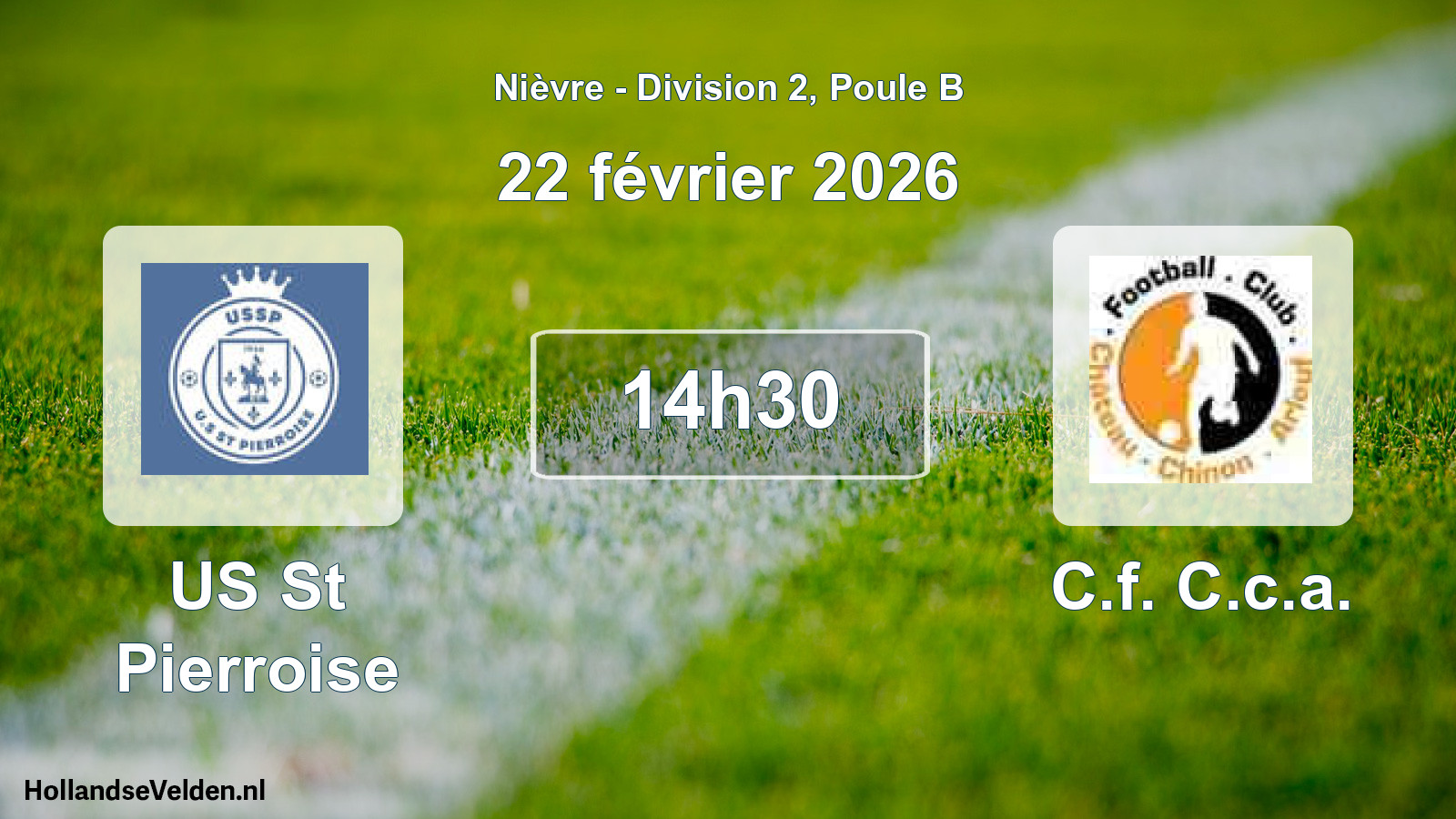 Scheduled Match: US St Pierroise - C.f. C.c.a. (22 February 2026)