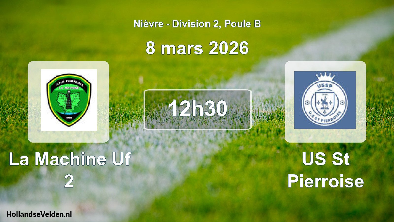 Match programmé: La Machine Uf 2 - US St Pierroise (8 mars 2026)