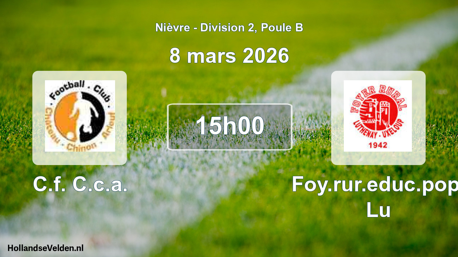 Scheduled Match: C.f. C.c.a. - Foy.rur.educ.pop. Lu (8 March 2026)