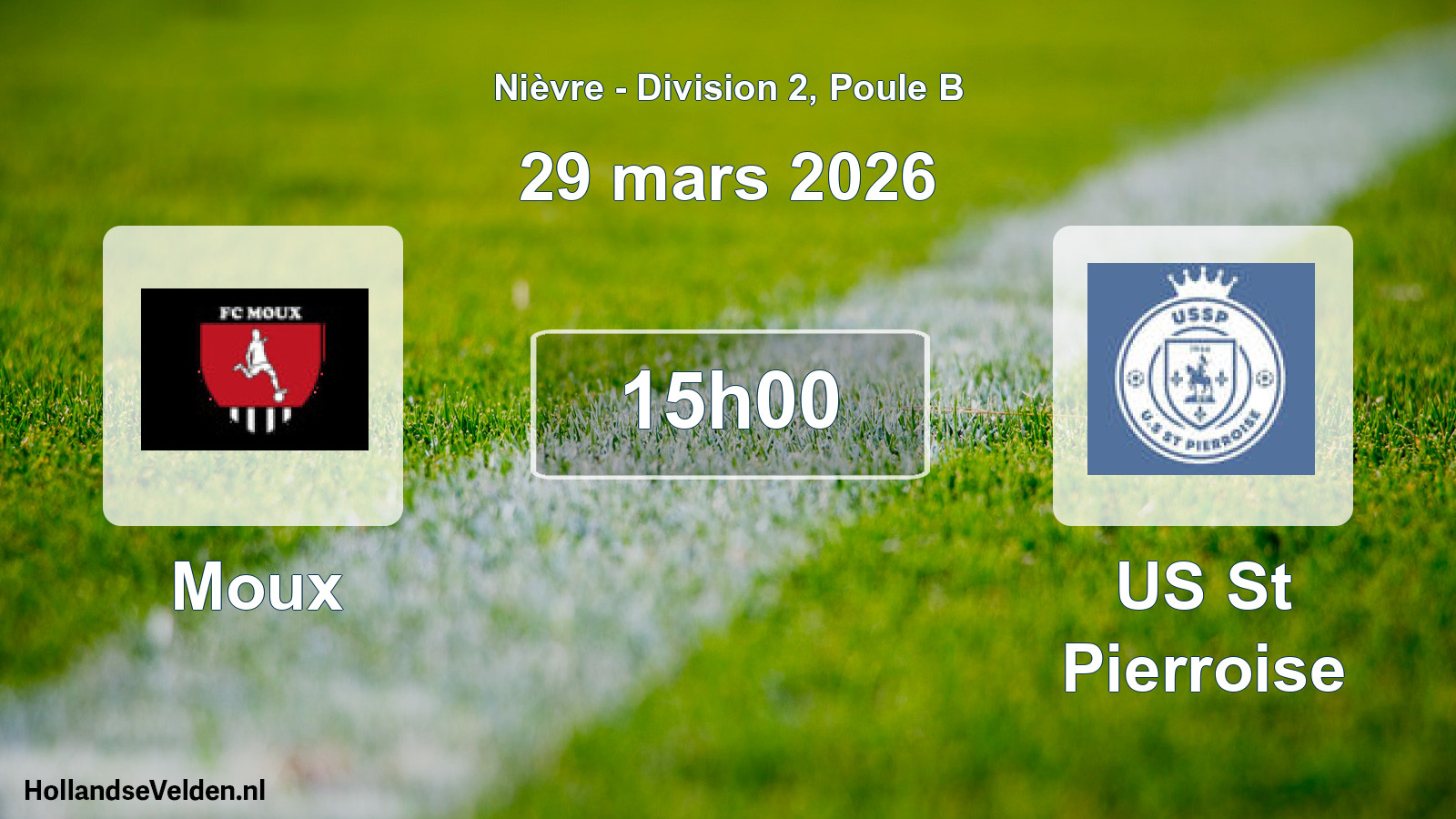 Scheduled Match: Moux - US St Pierroise (29 March 2026)