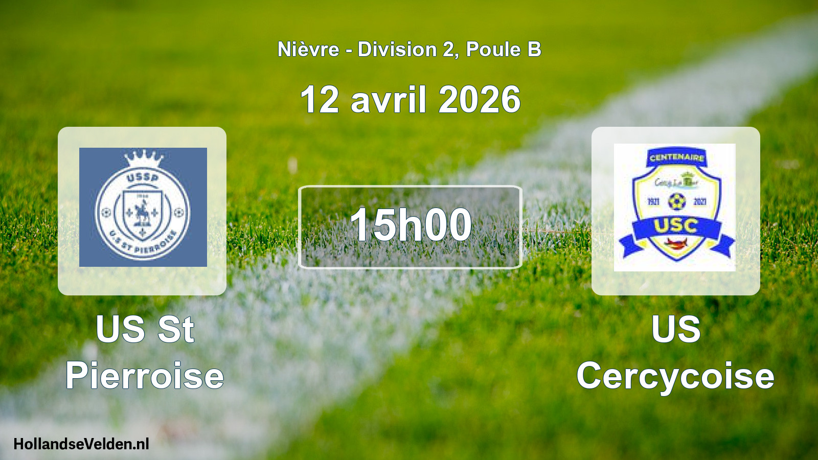 Geplande wedstrijd: US St Pierroise - US Cercycoise (12 april 2026)