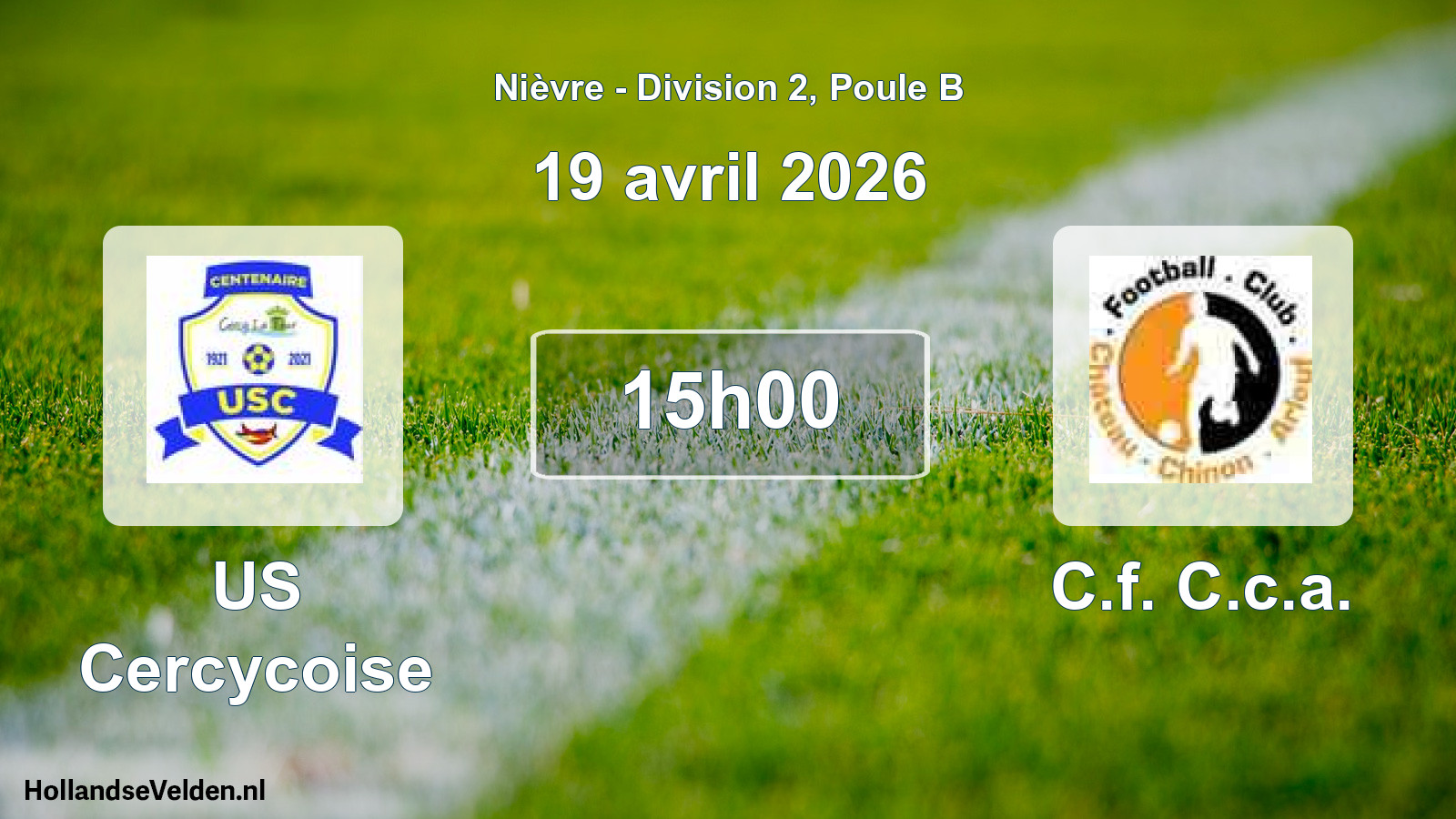 Scheduled Match: US Cercycoise - C.f. C.c.a. (19 April 2026)