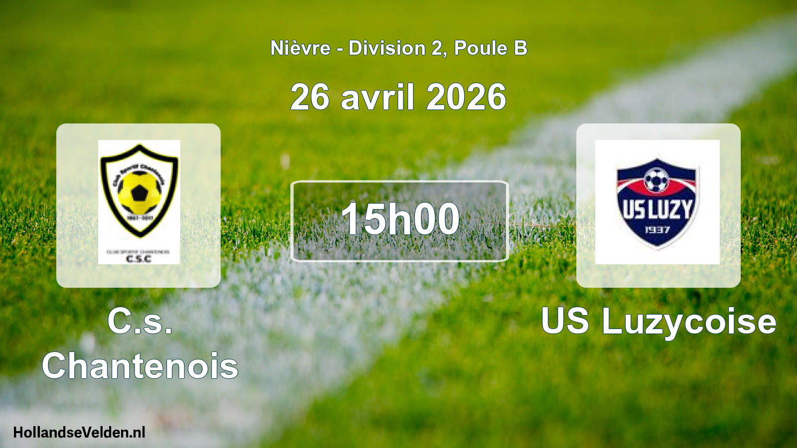 Scheduled Match: C.s. Chantenois - US Luzycoise (26 April 2026)