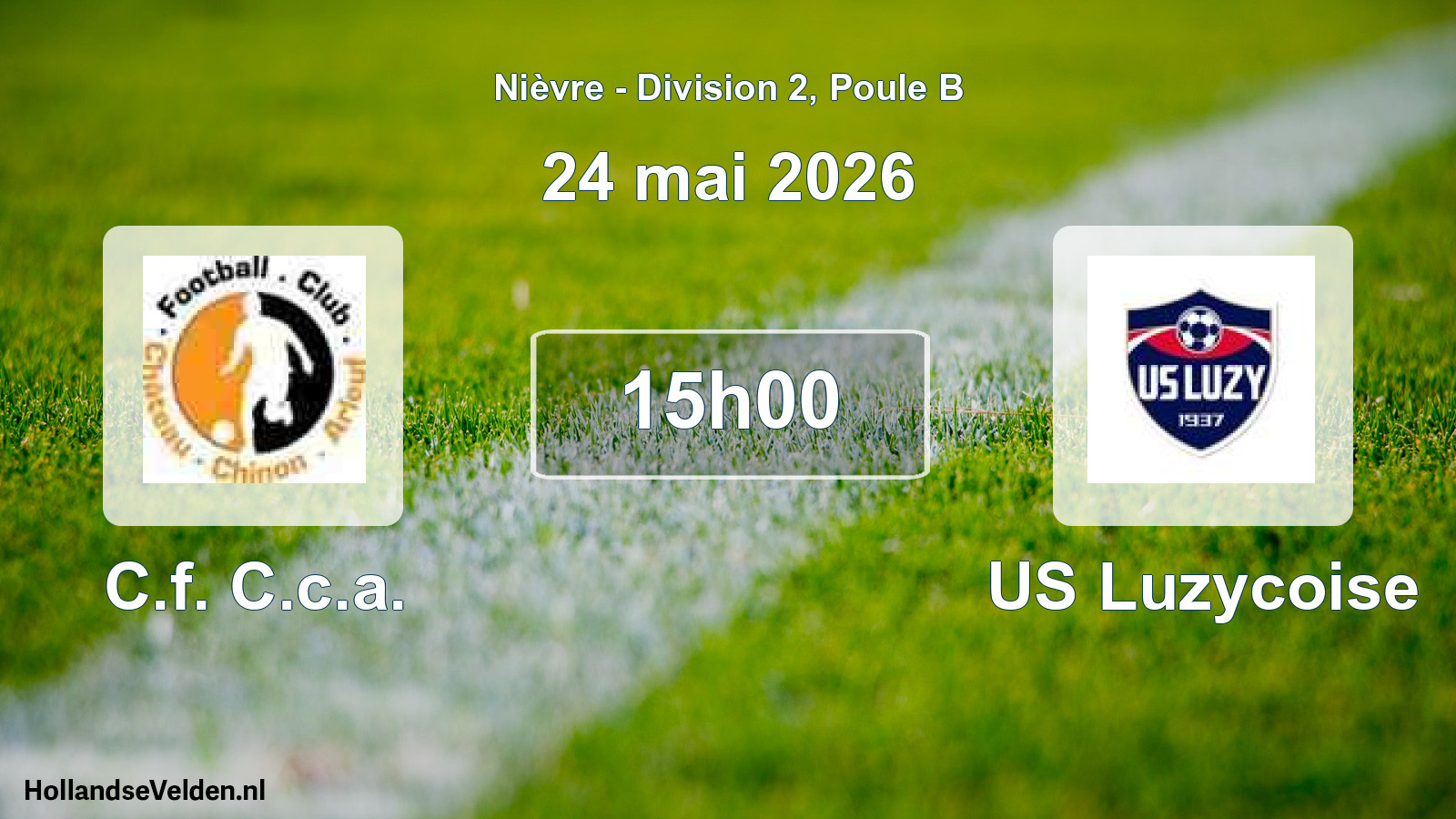 Match programmé: C.f. C.c.a. - US Luzycoise (24 mai 2026)