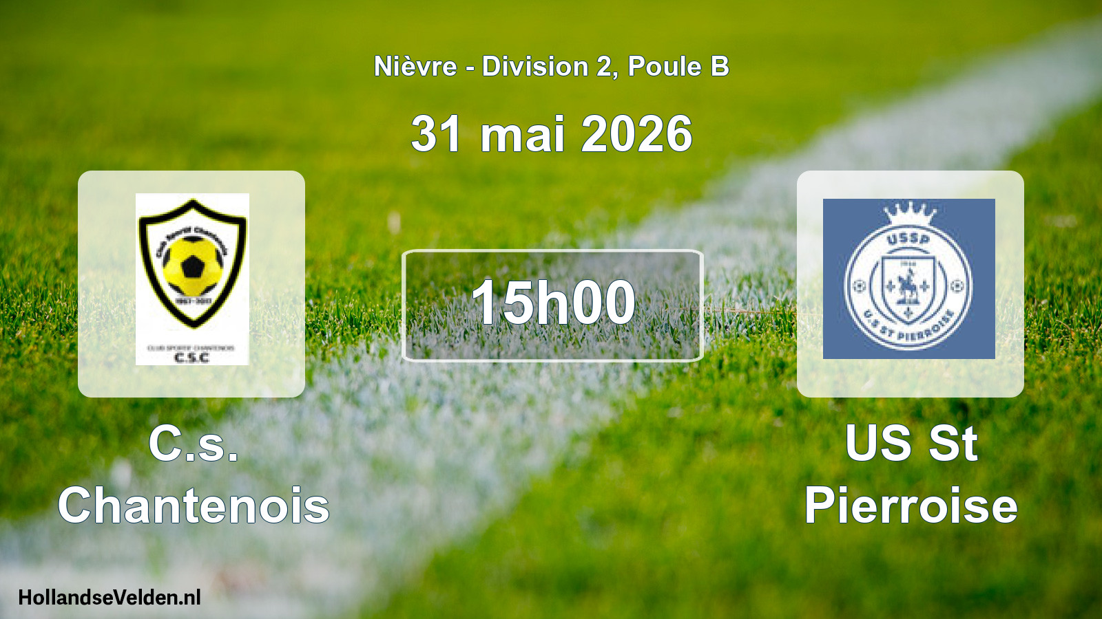 Match programmé: C.s. Chantenois - US St Pierroise (31 mai 2026)