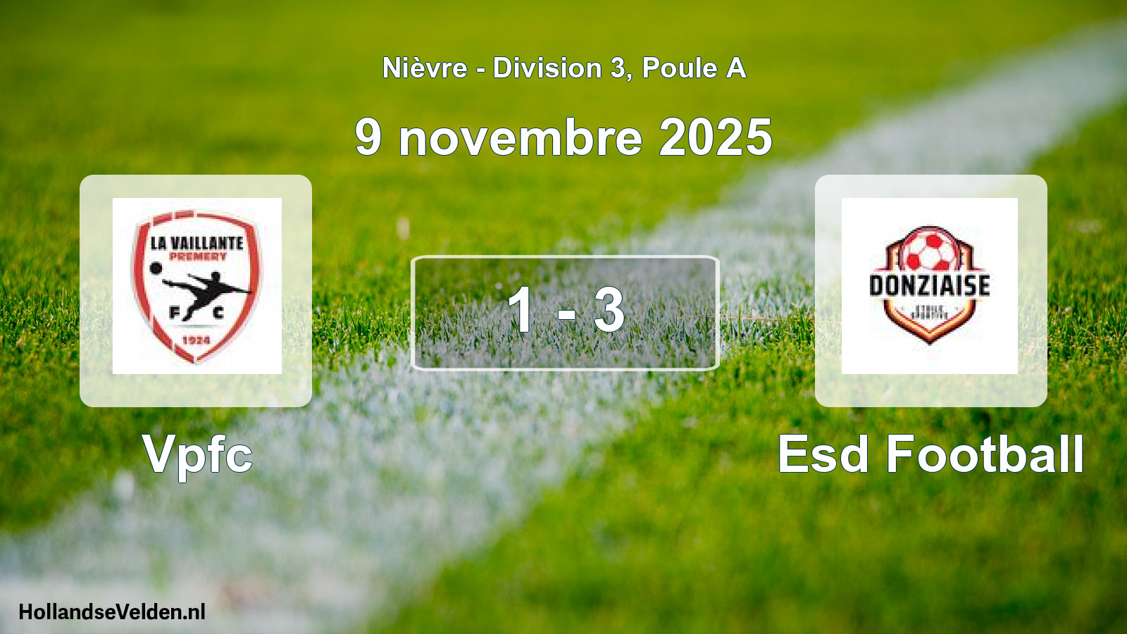 Total number of matches played: Vpfc - Esd Football 1 - 3 (9 November 2025)