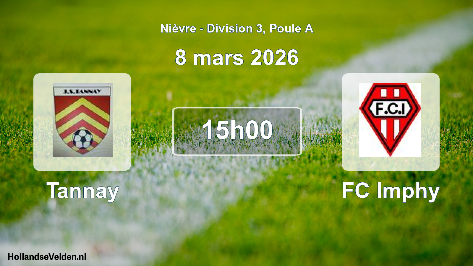 Scheduled Match: Tannay - FC Imphy (8 March 2026)