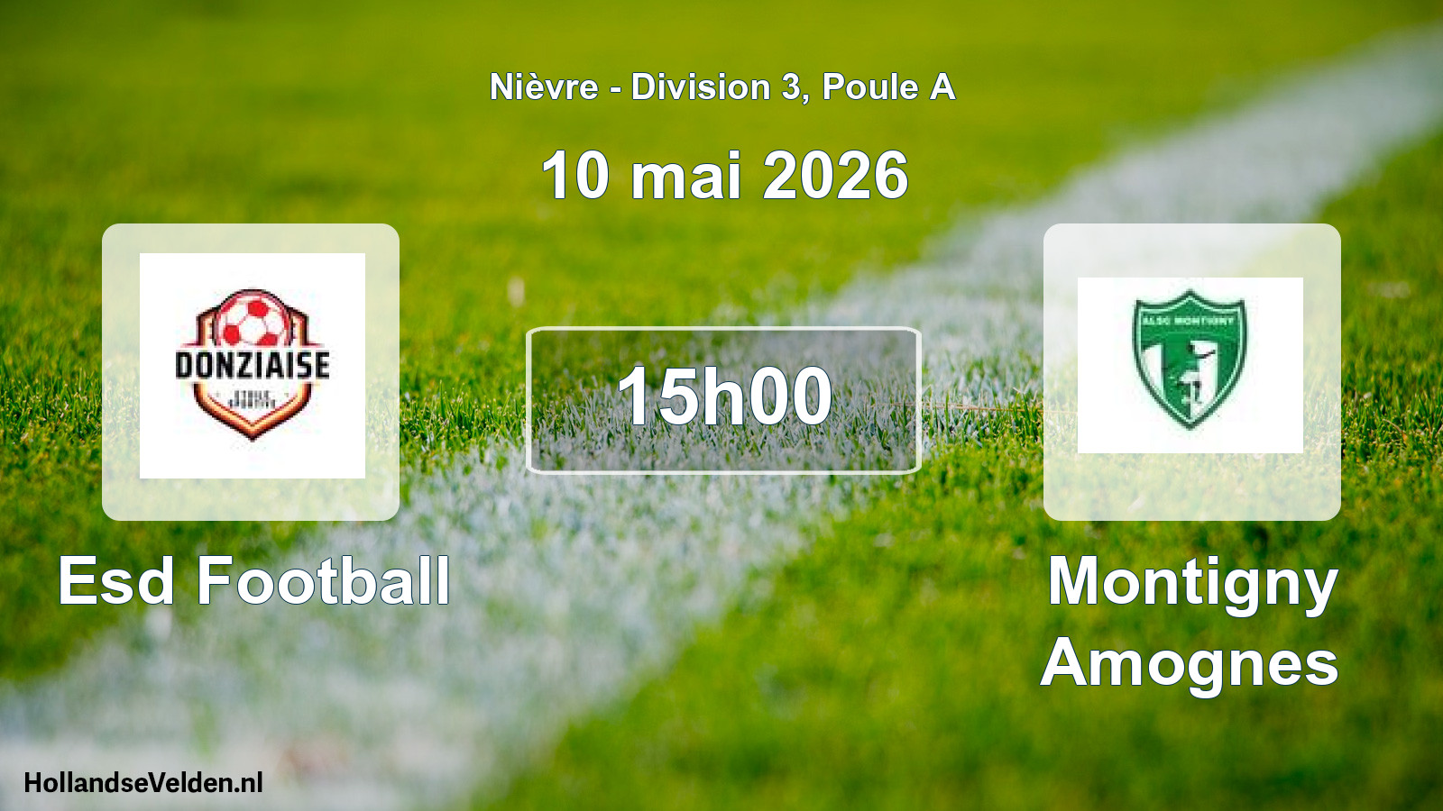 Geplande wedstrijd: Esd Football - Montigny Amognes (10 mei 2026)