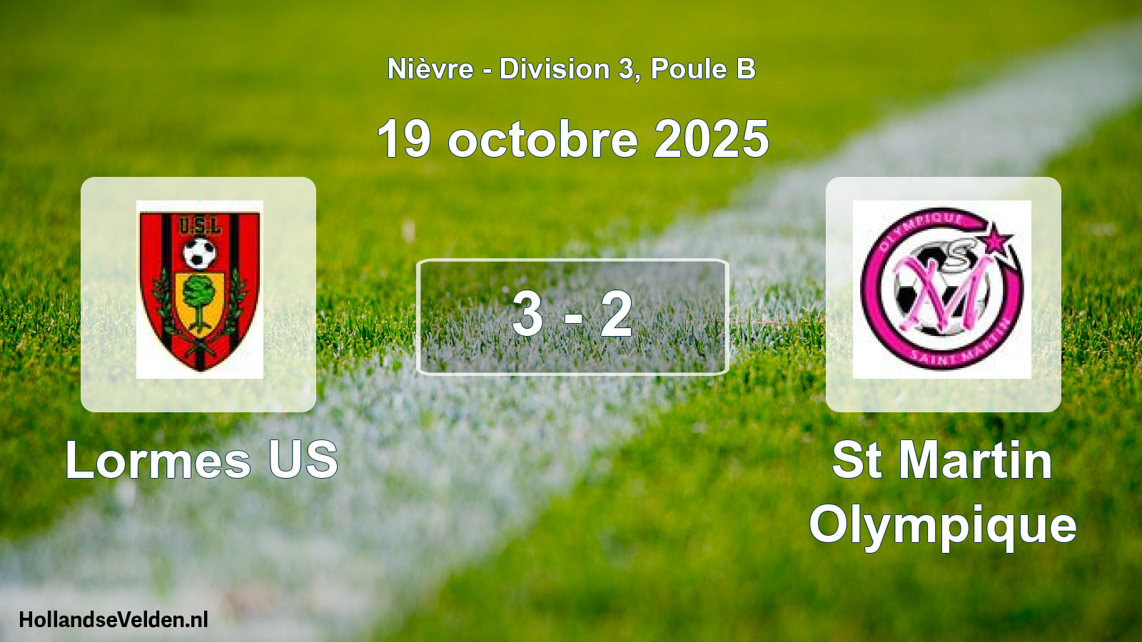 Match joué: Lormes US - St Martin Olympique 3 - 2 (19 octobre 2025)