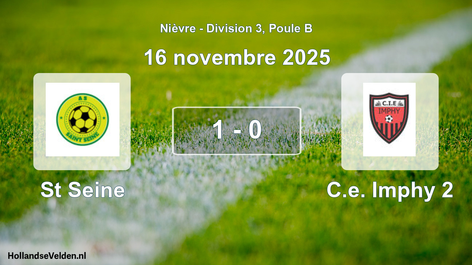 Match joué: St Seine - C.e. Imphy 2 1 - 0 (16 novembre 2025)