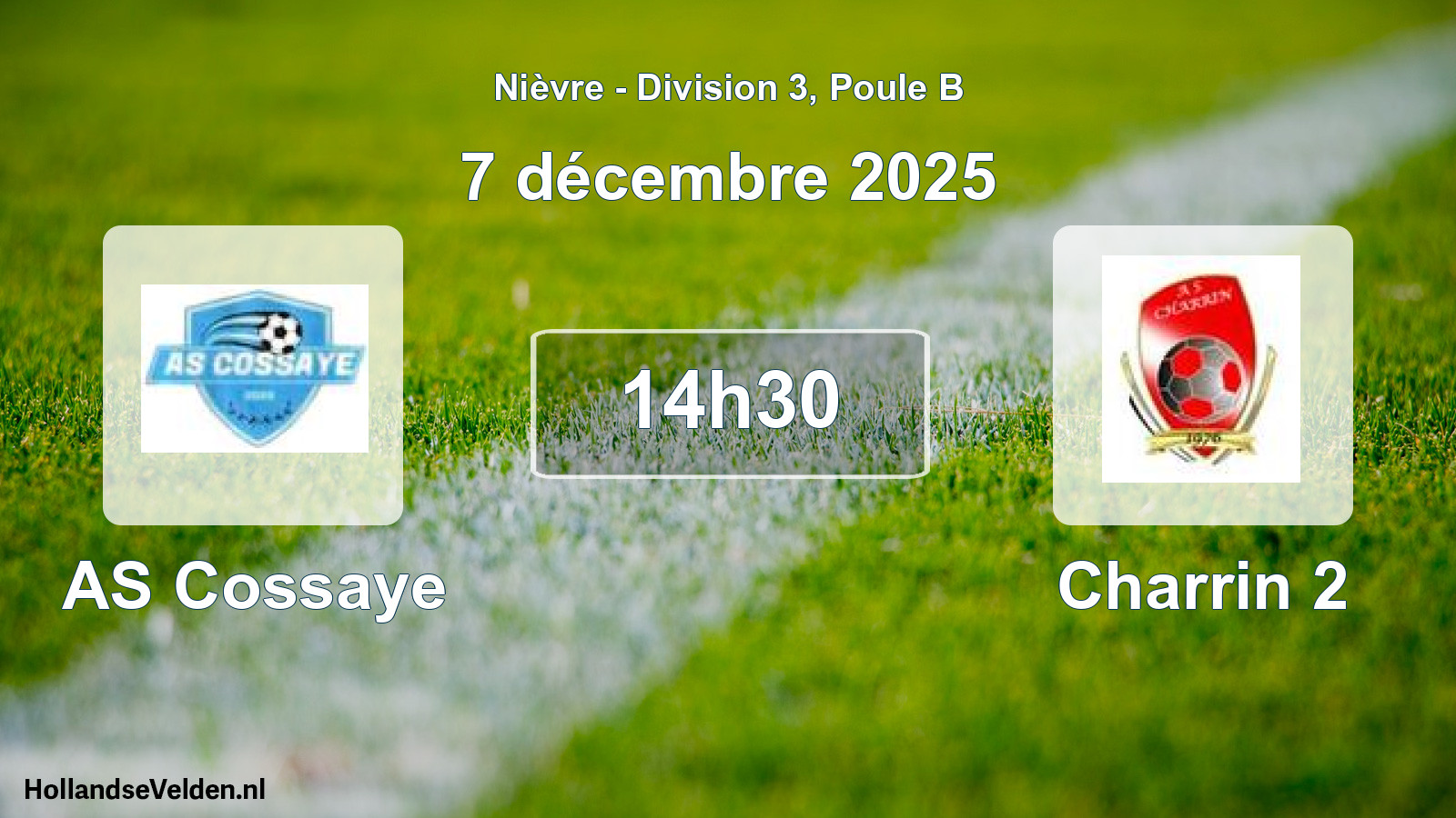 Scheduled Match: AS Cossaye - Charrin 2 (7 December 2025)