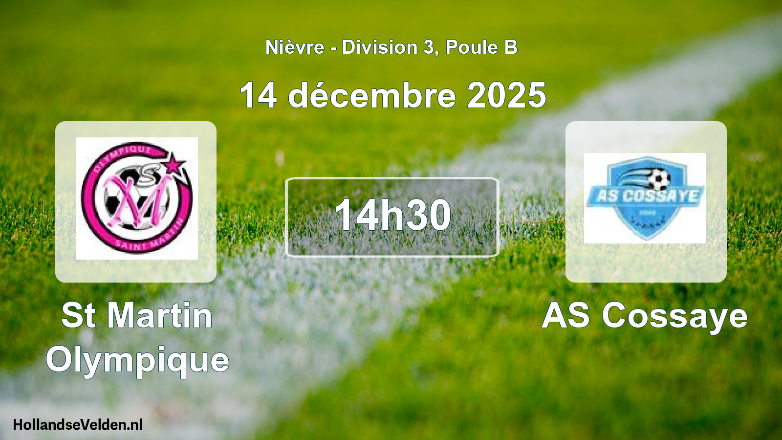 Scheduled Match: St Martin Olympique - AS Cossaye (14 December 2025)