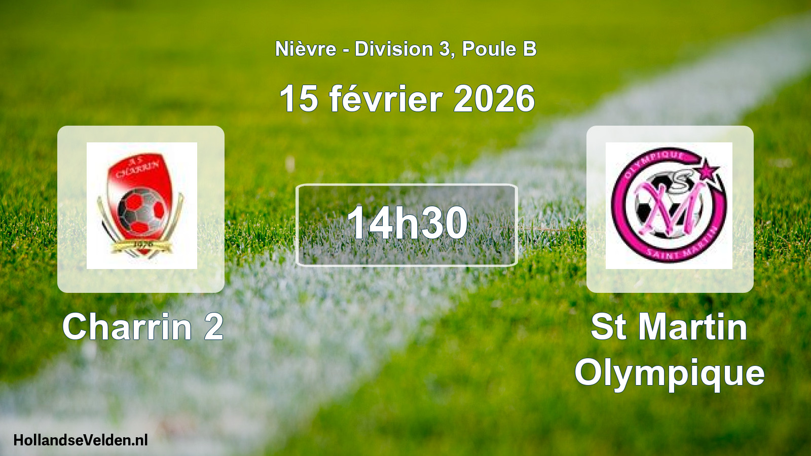 Scheduled Match: Charrin 2 - St Martin Olympique (15 February 2026)