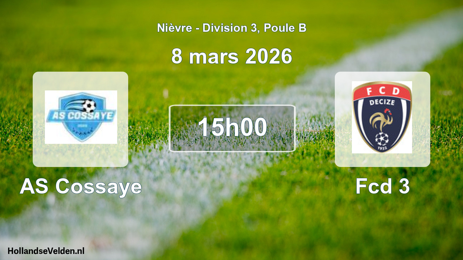 Scheduled Match: AS Cossaye - Fcd 3 (8 March 2026)