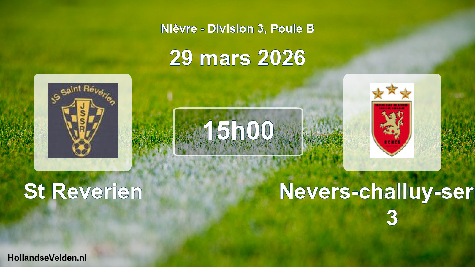 Match programmé: St Reverien - Nevers-challuy-sermo 3 (29 mars 2026)