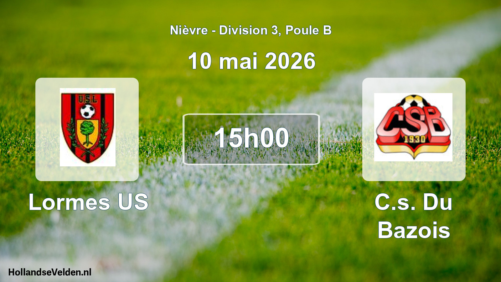 Scheduled Match: Lormes US - C.s. Du Bazois (10 May 2026)