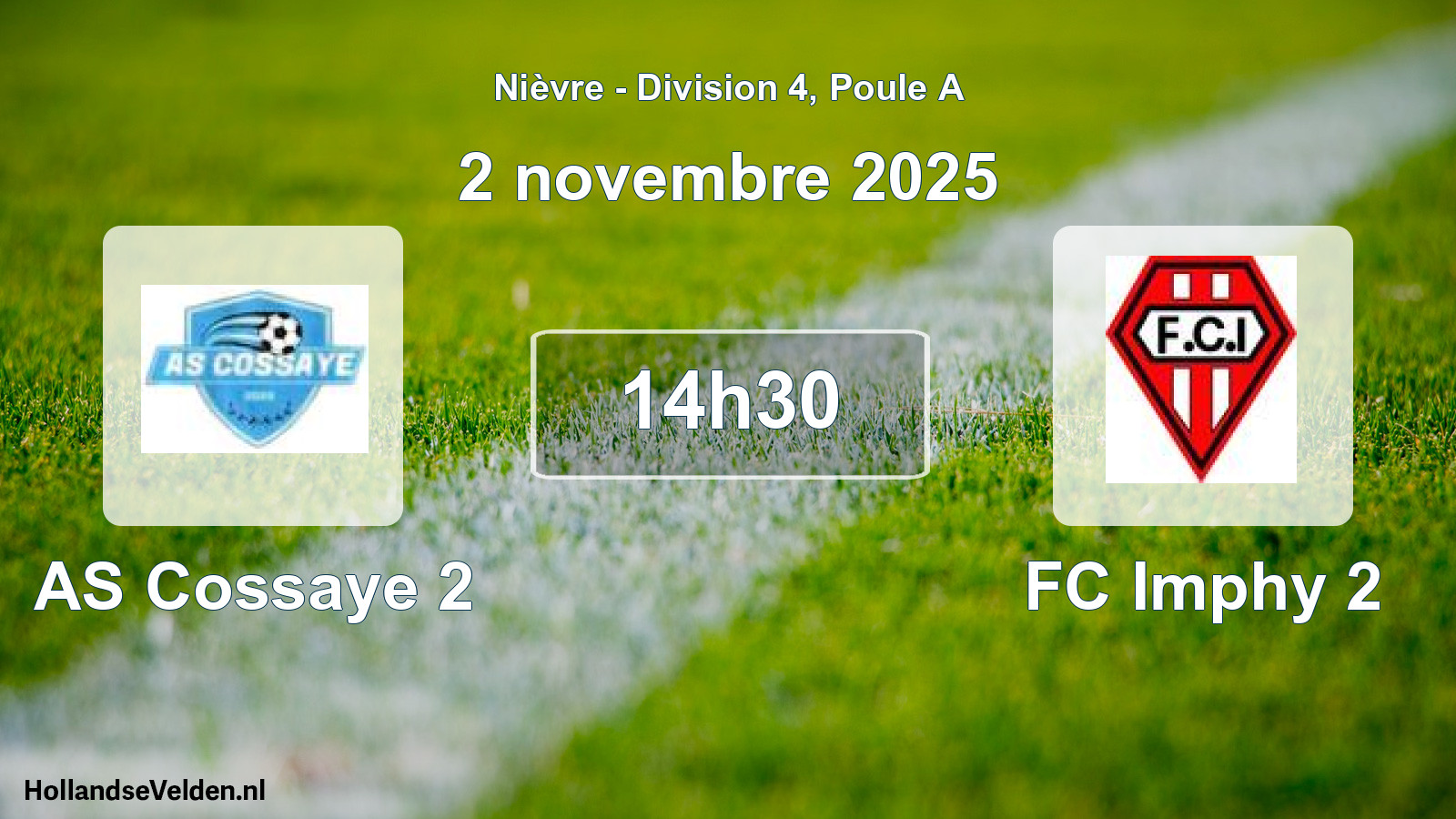 Scheduled Match: AS Cossaye 2 - FC Imphy 2 (2 November 2025)