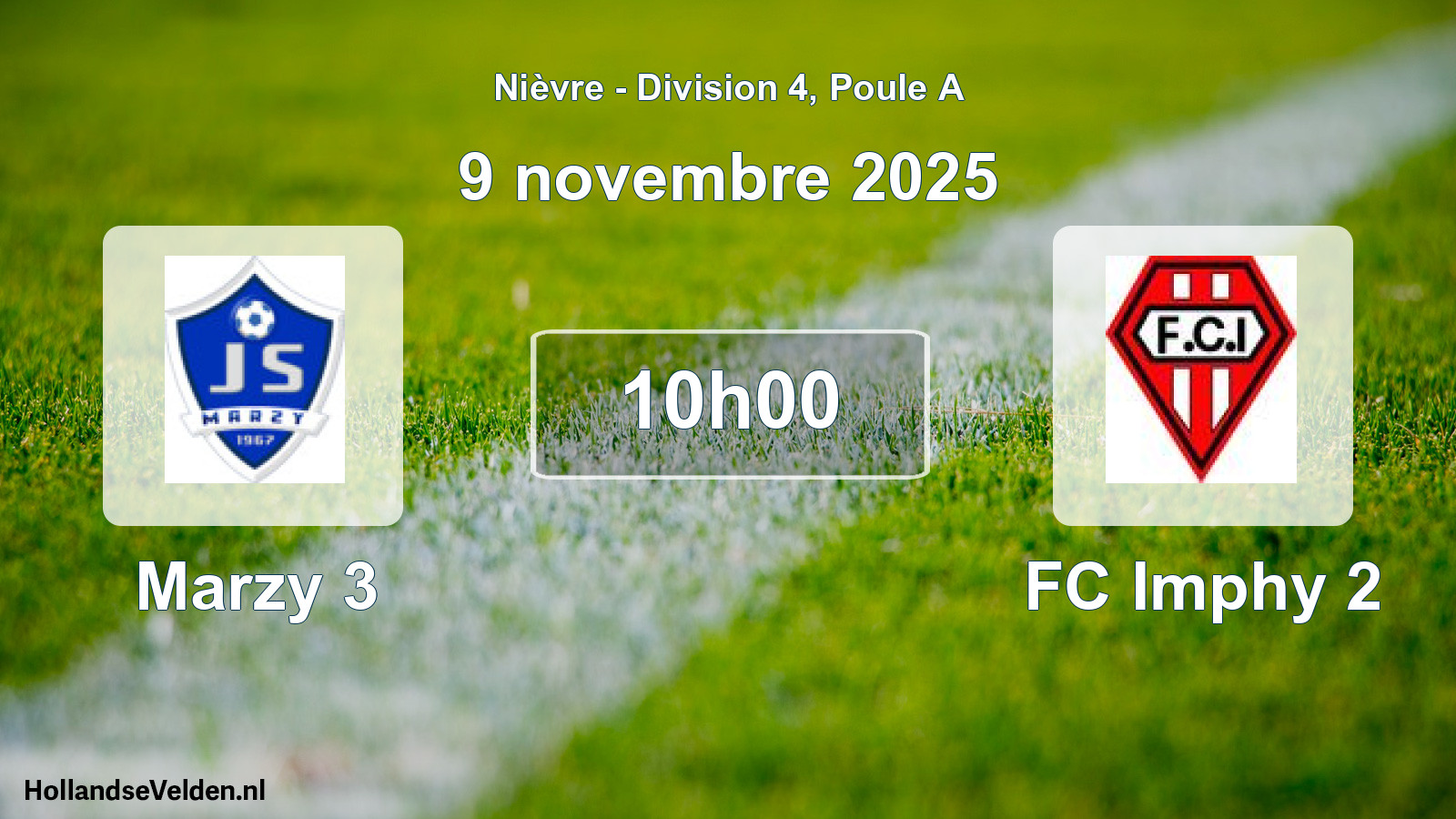 Scheduled Match: Marzy 3 - FC Imphy 2 (9 November 2025)