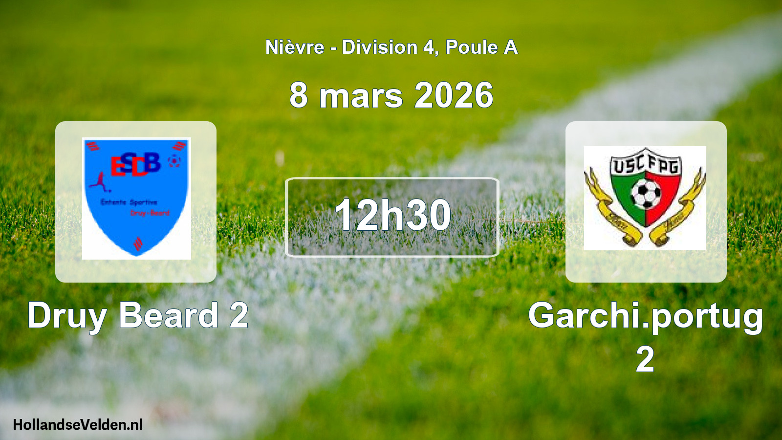 Scheduled Match: Druy Beard 2 - Garchi.portug 2 (8 March 2026)