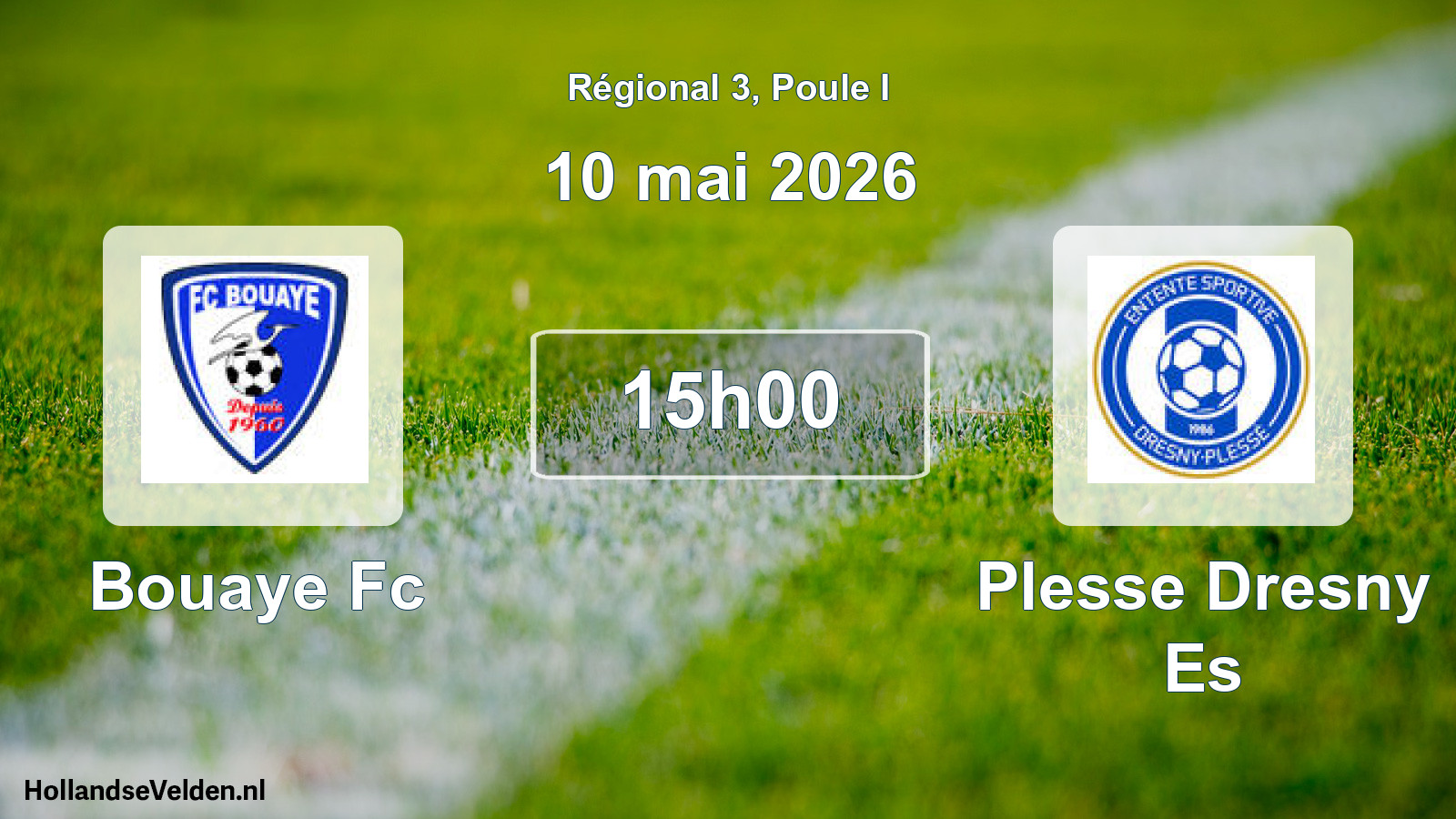 Geplande wedstrijd: Bouaye Fc - Plesse Dresny Es (10 mei 2026)