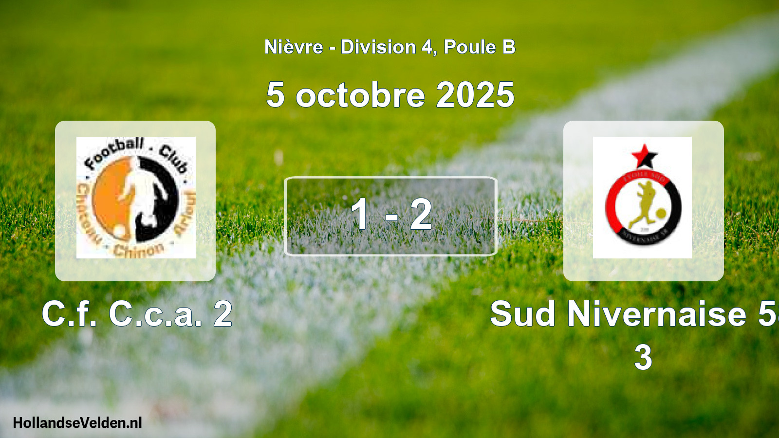 Total number of matches played: C.f. C.c.a. 2 - Sud Nivernaise 58 3 1 - 2 (5 October 2025)