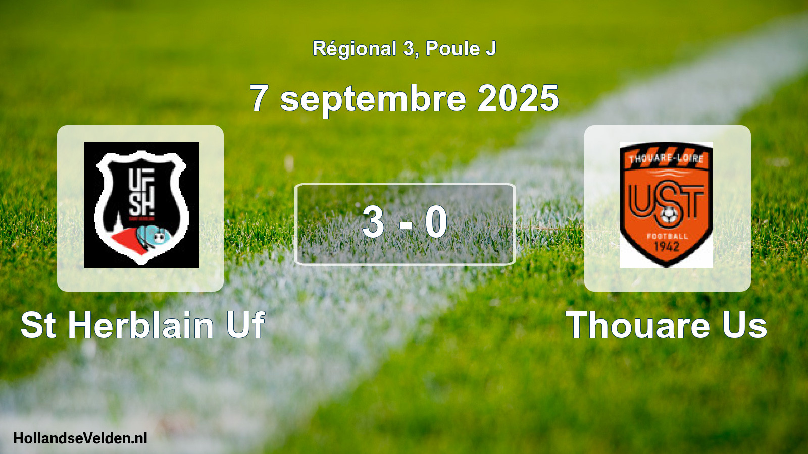 Total number of matches played: St Herblain Uf - Thouare Us 3 - 0 (7 September 2025)