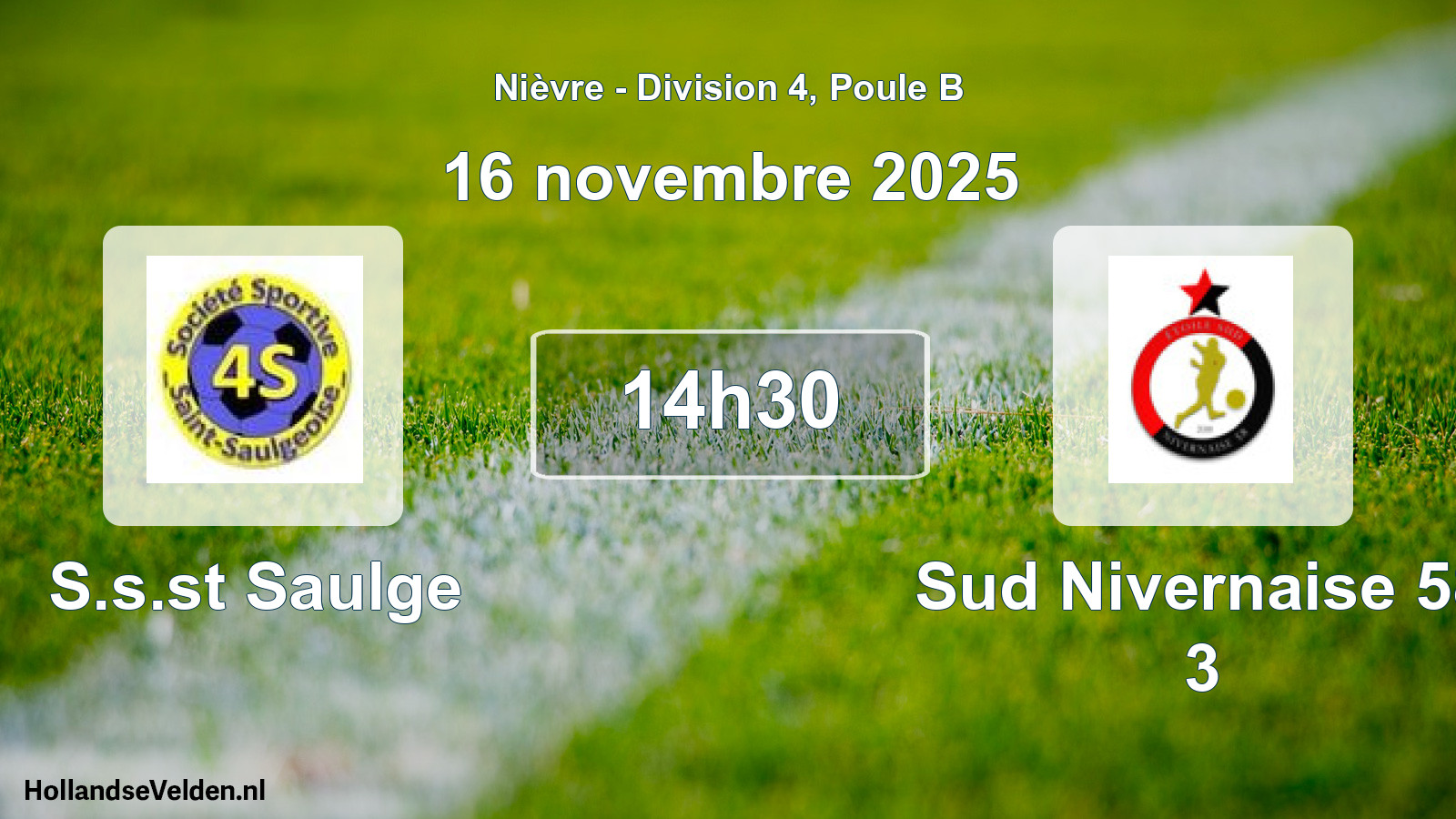 Match programmé: S.s.st Saulge - Sud Nivernaise 58 3 (16 novembre 2025)