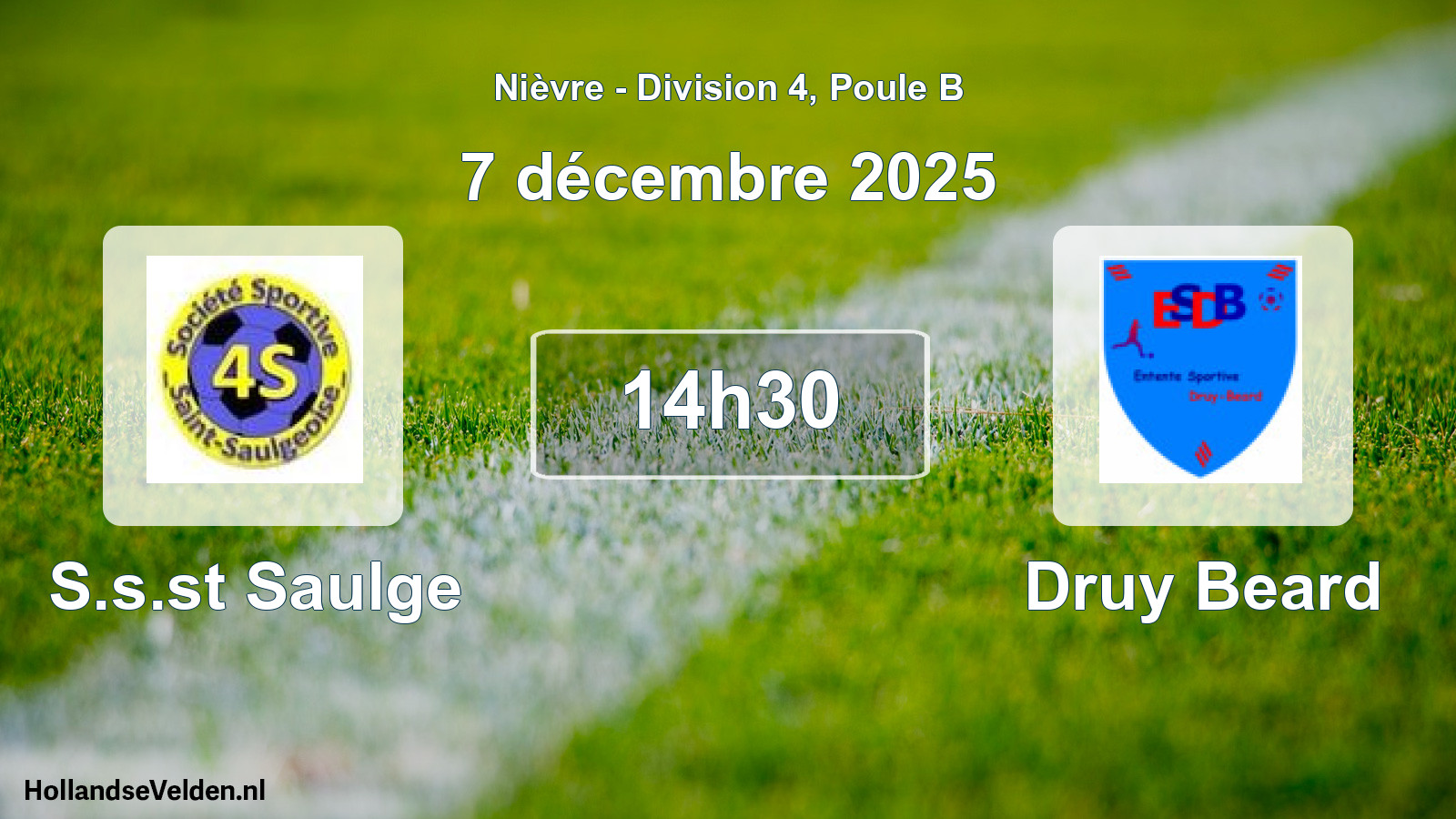 Geplande wedstrijd: S.s.st Saulge - Druy Beard (7 december 2025)