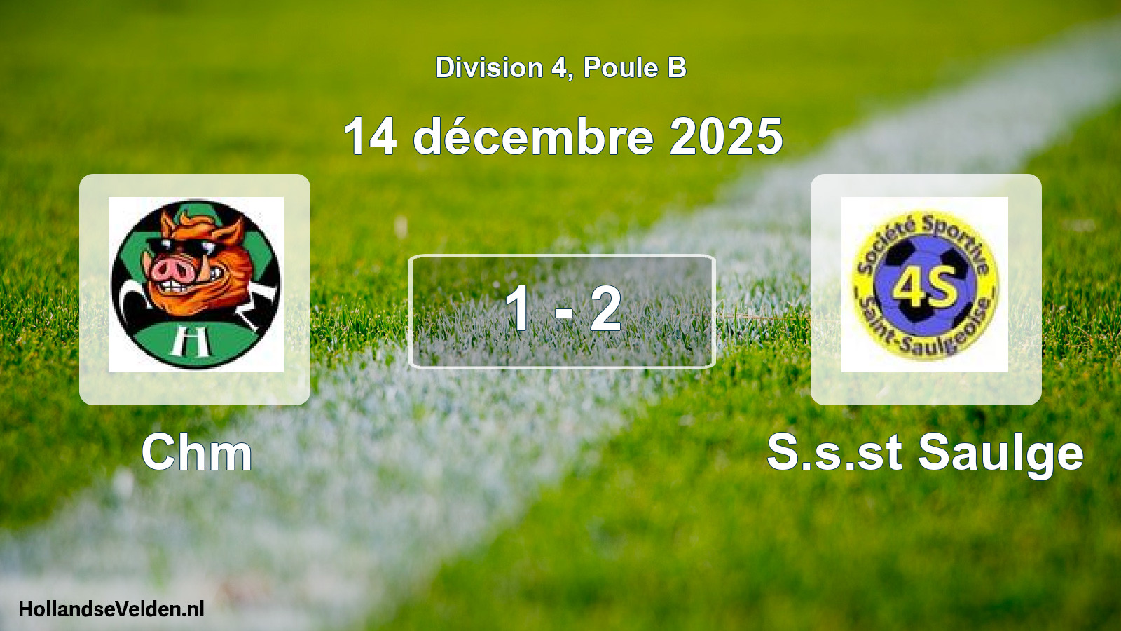 Total number of matches played: Chm - S.s.st Saulge 1 - 2 (14 December 2025)