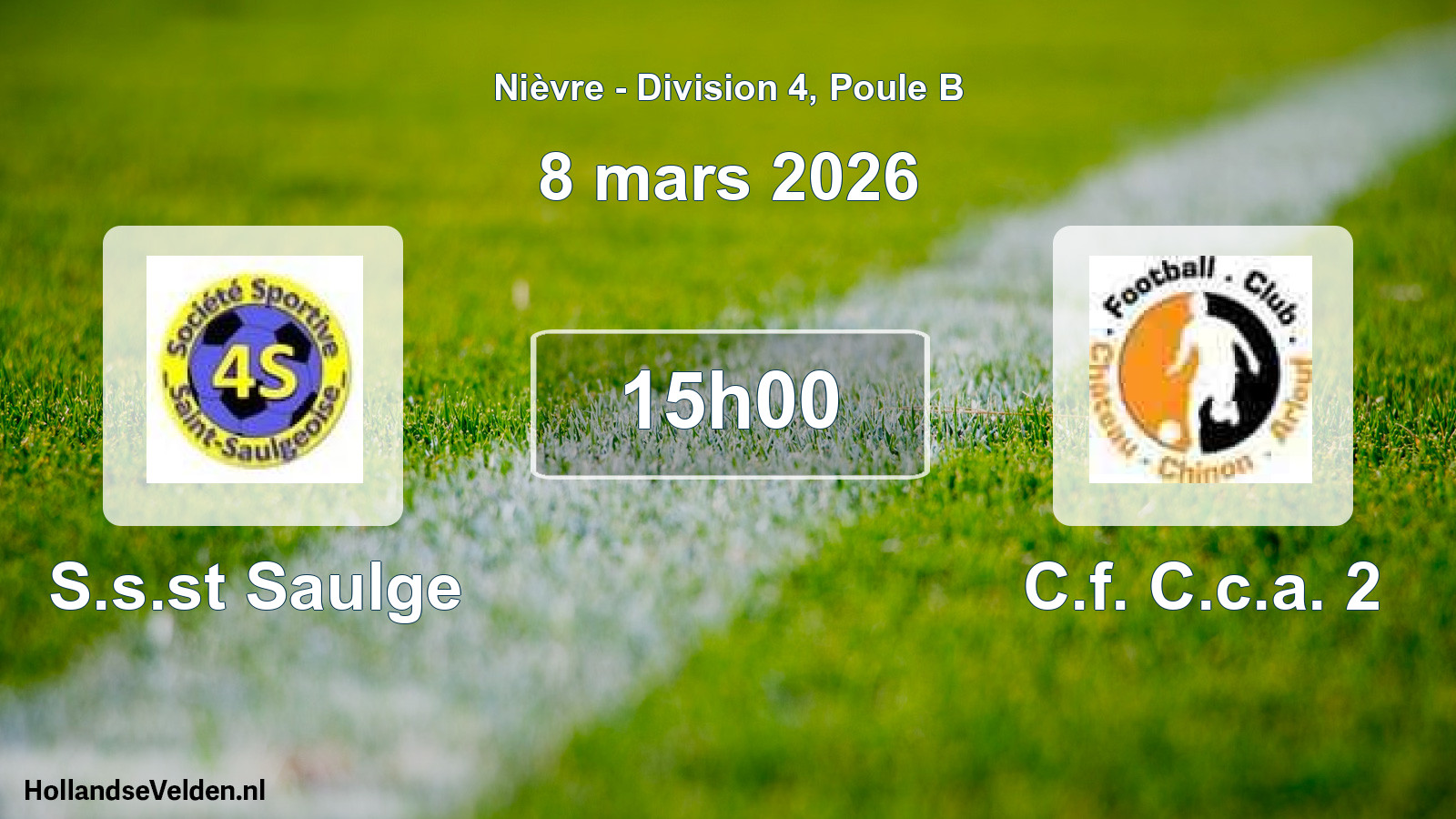 Scheduled Match: S.s.st Saulge - C.f. C.c.a. 2 (8 March 2026)