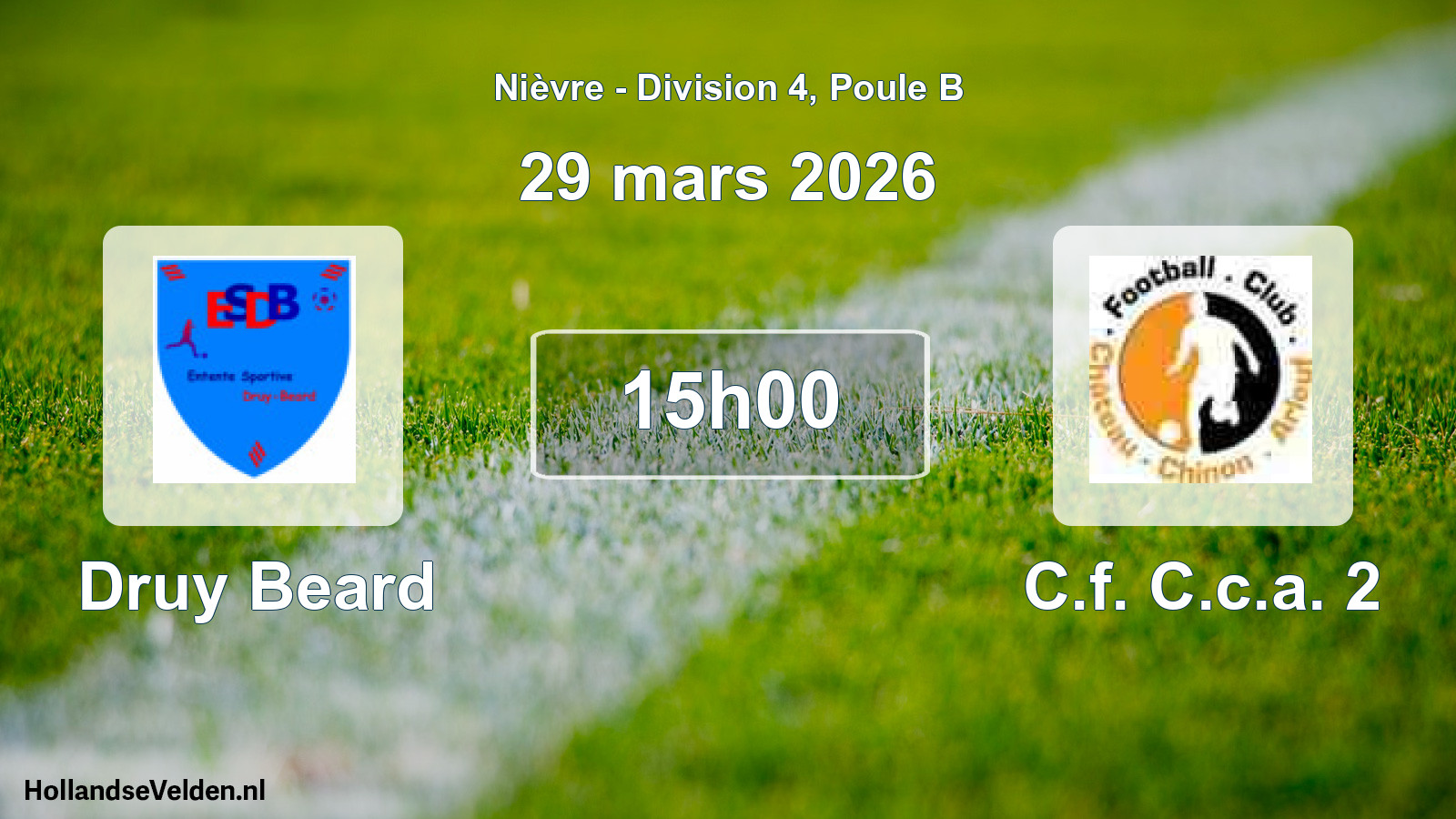 Scheduled Match: Druy Beard - C.f. C.c.a. 2 (29 March 2026)