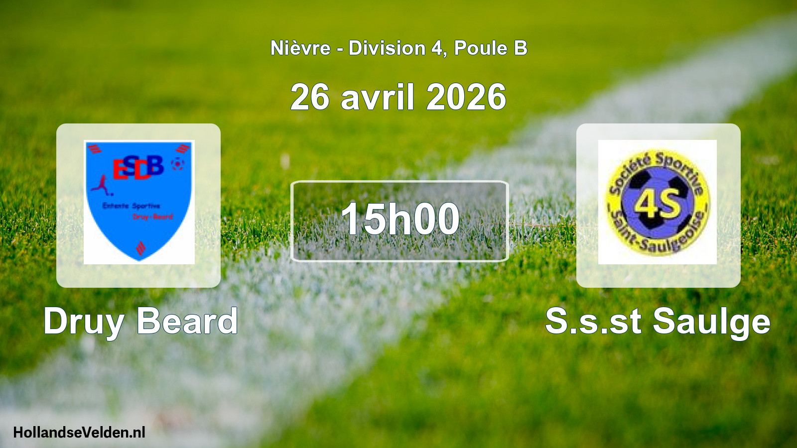 Scheduled Match: Druy Beard - S.s.st Saulge (26 April 2026)