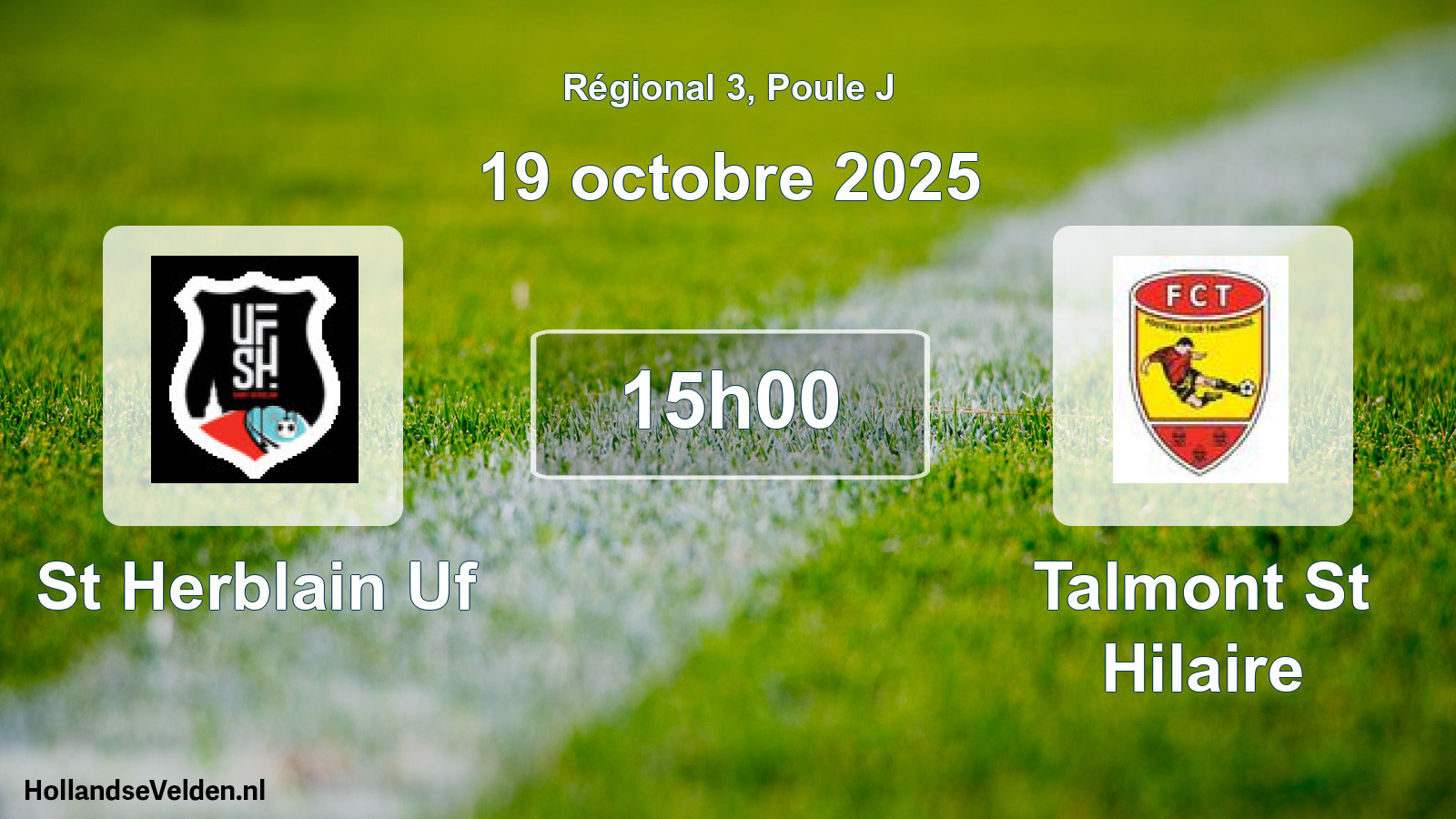 Geplande wedstrijd: St Herblain Uf - Talmont St Hilaire (19 octobre 2025)