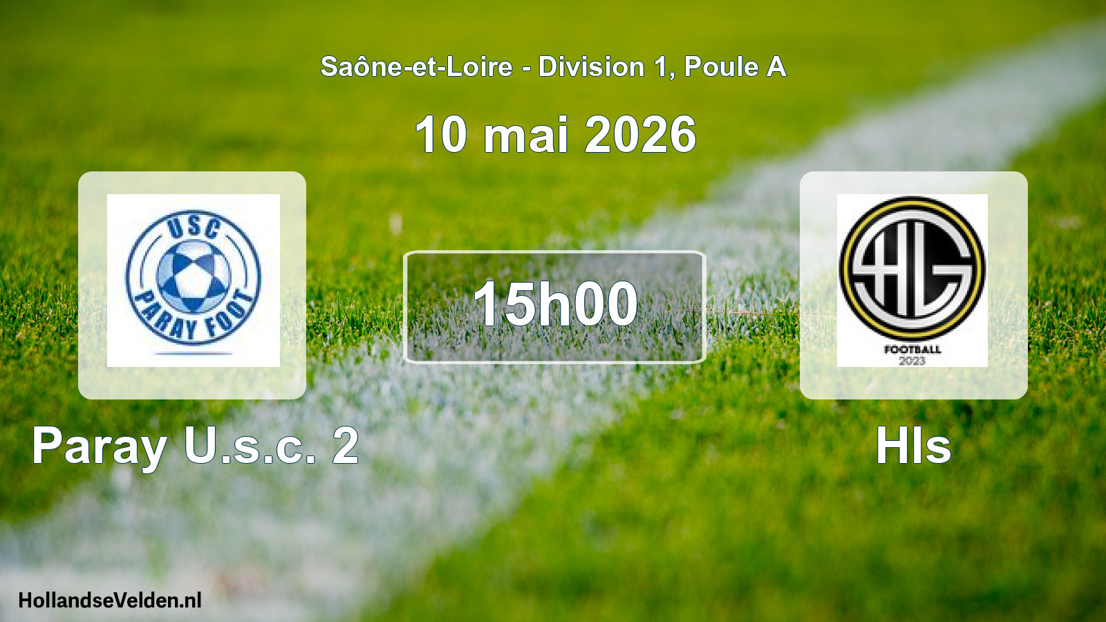 Scheduled Match: Paray U.s.c. 2 - Hls (10 May 2026)