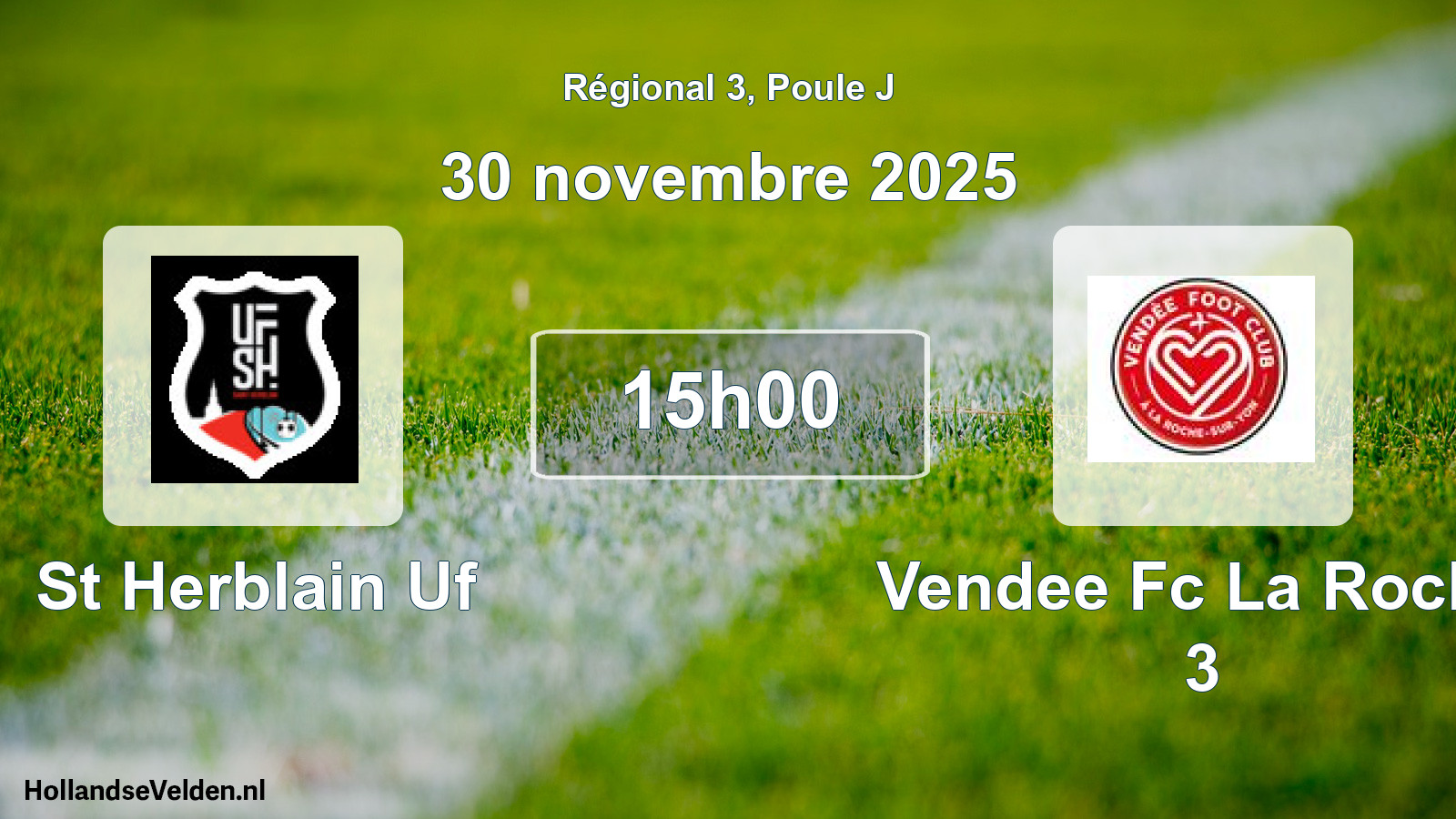 Scheduled Match: St Herblain Uf - Vendee Fc La Roche 3 (30 November 2025)