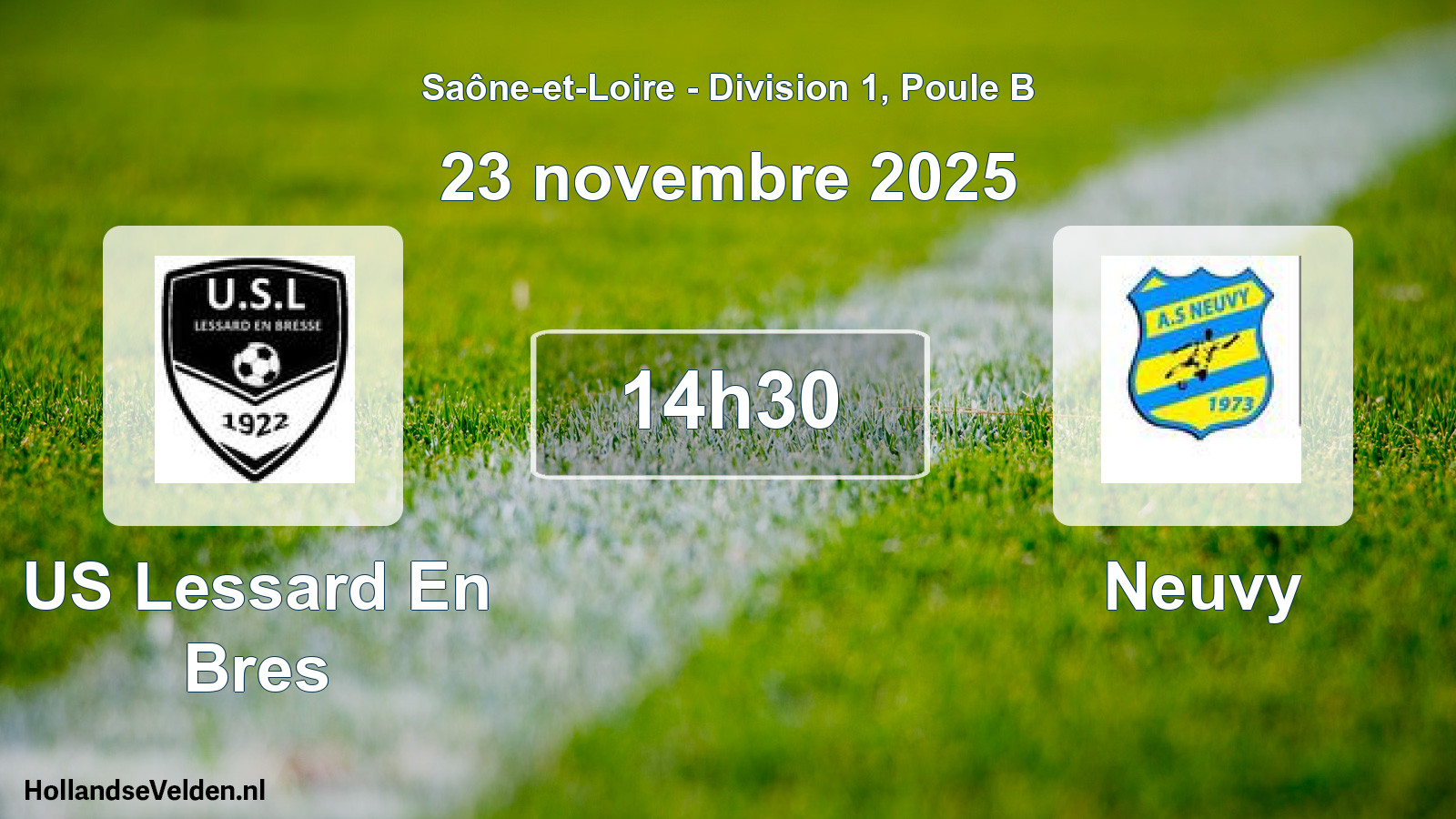 Match programmé: US Lessard En Bres - Neuvy (23 novembre 2025)